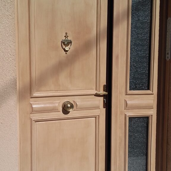 AB peinture porte bois Bompas ariege