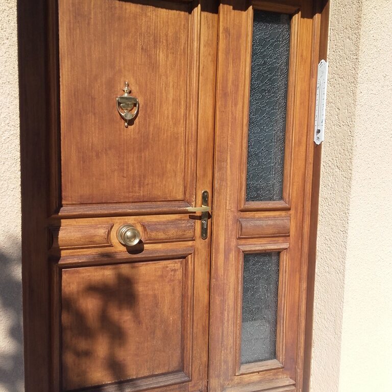 rénovation porte bois Bompas 09 ariege